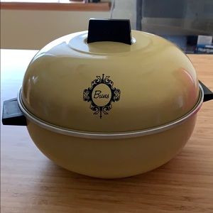 Rare Aluminum 3 Piece Bread Warmer Steamer Server